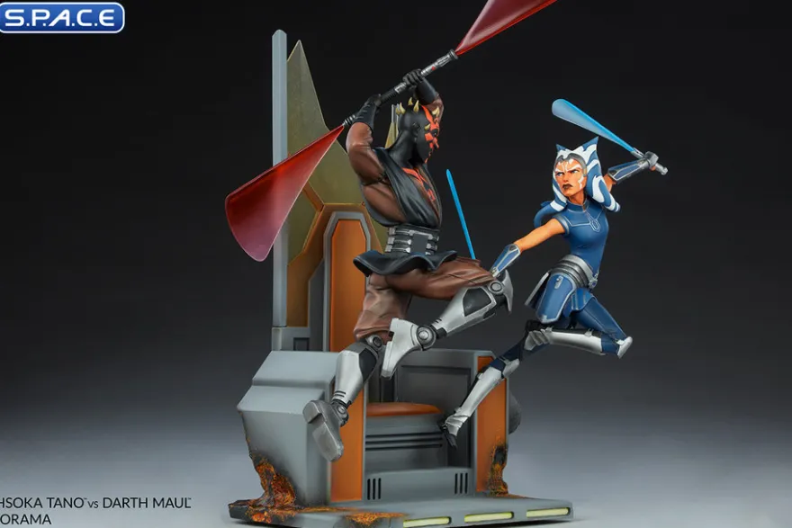 Ahsoka Tano vs. Darth Maul Diorama