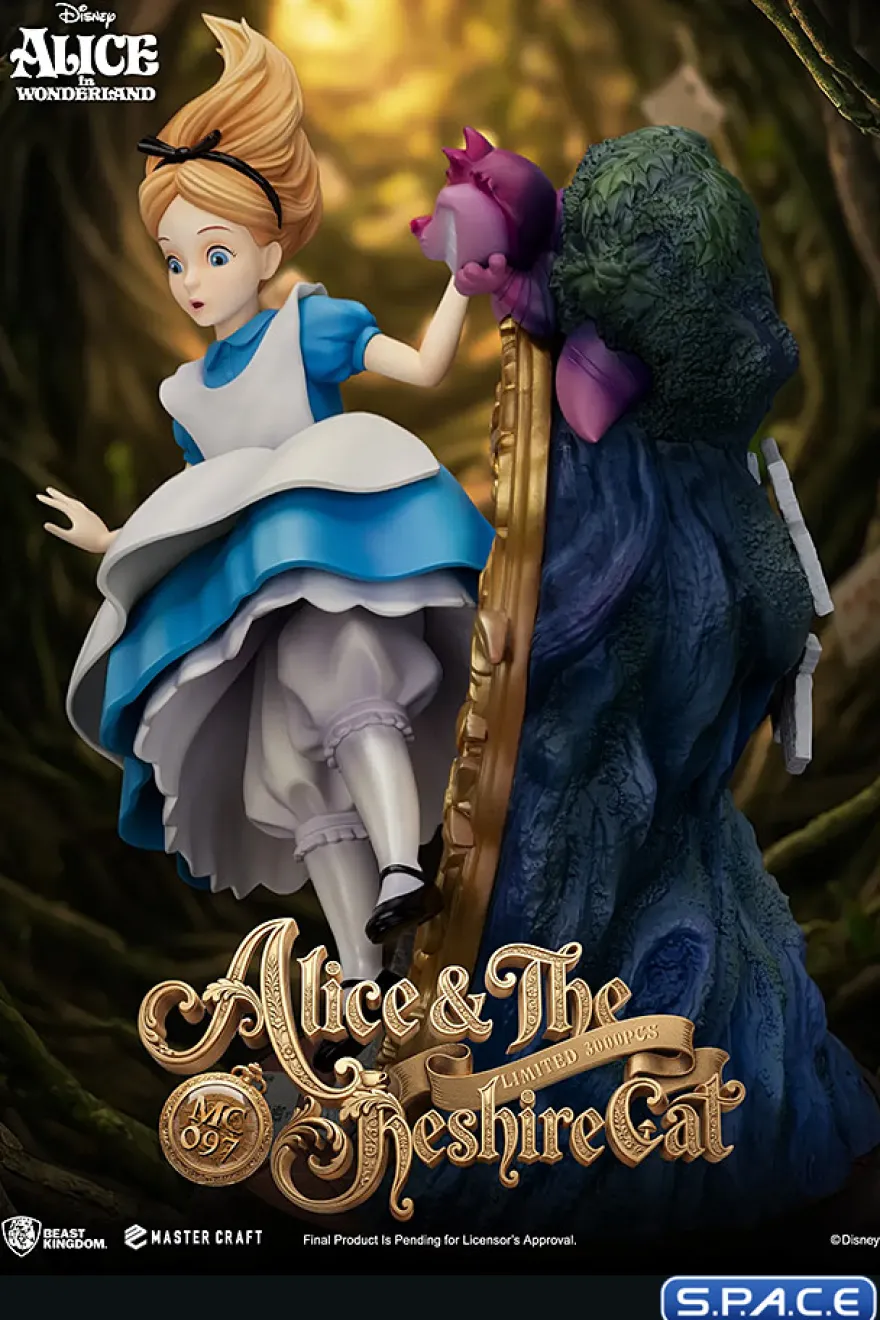 Alice & The Ceshire Cat Master Craft Statue