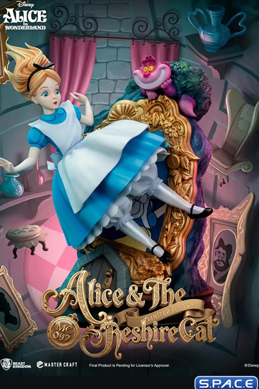 Alice & The Ceshire Cat Master Craft Statue