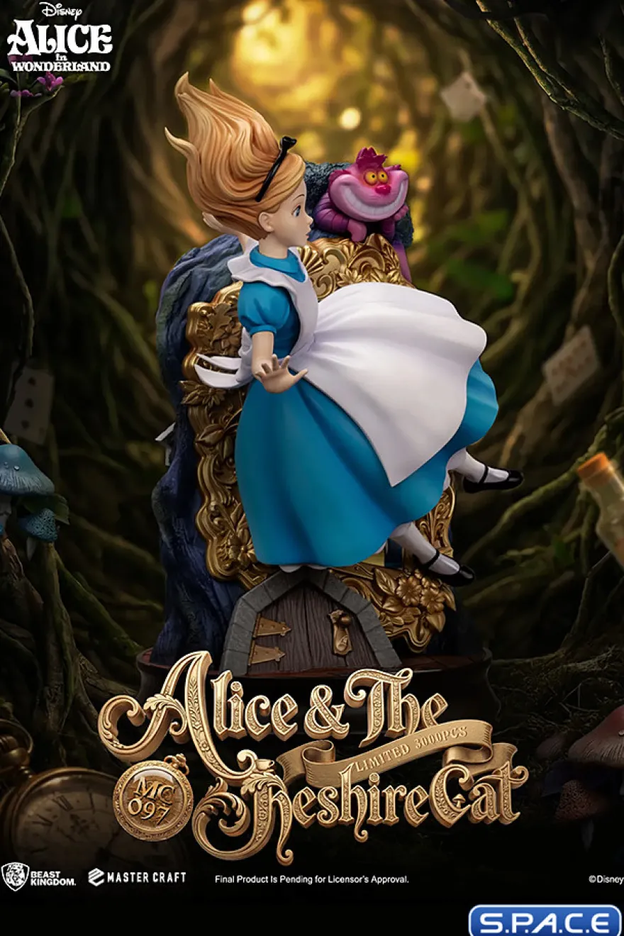 Alice & The Ceshire Cat Master Craft Statue