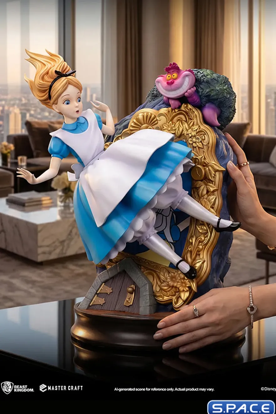 Alice & The Ceshire Cat Master Craft Statue
