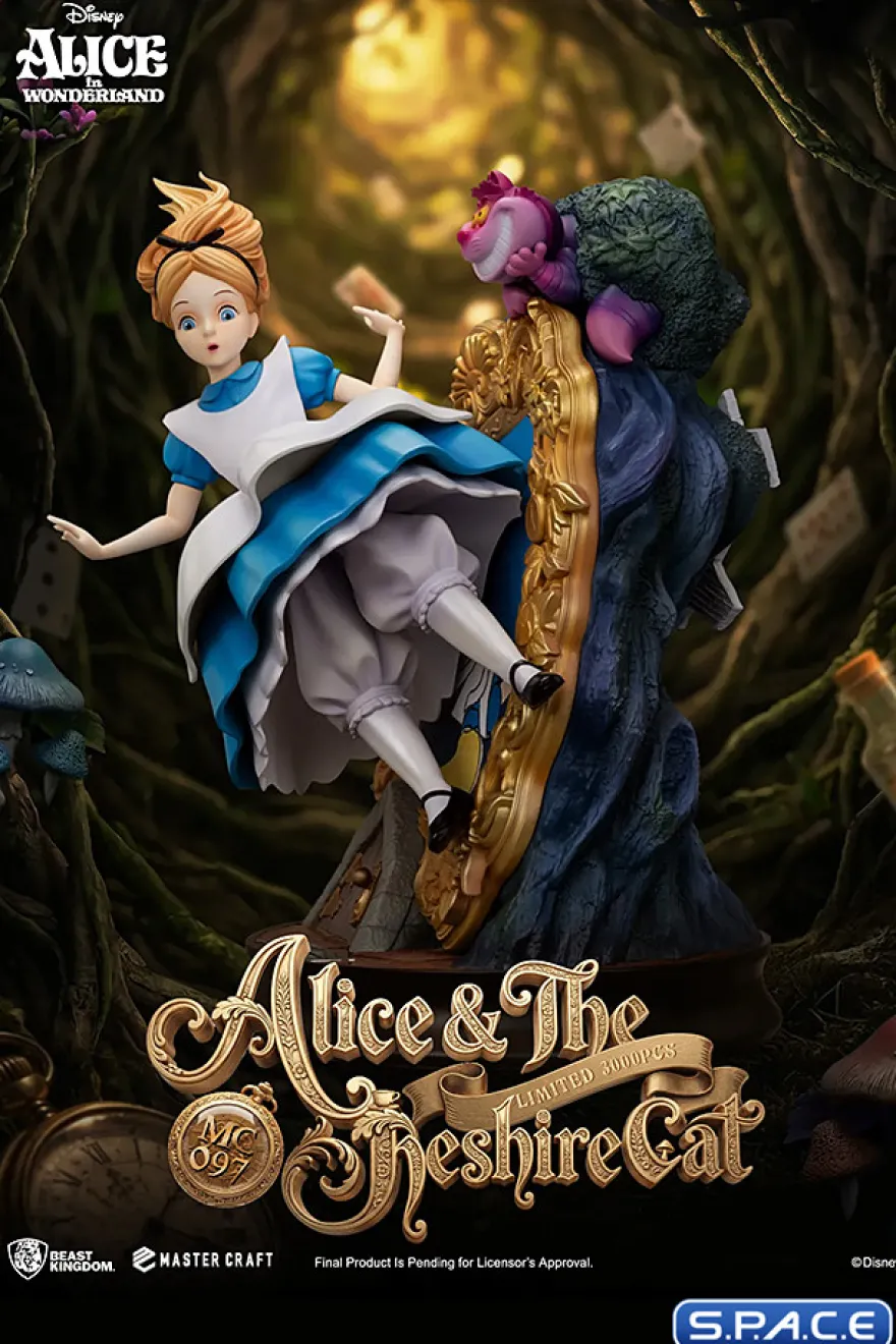 Alice & The Ceshire Cat Master Craft Statue