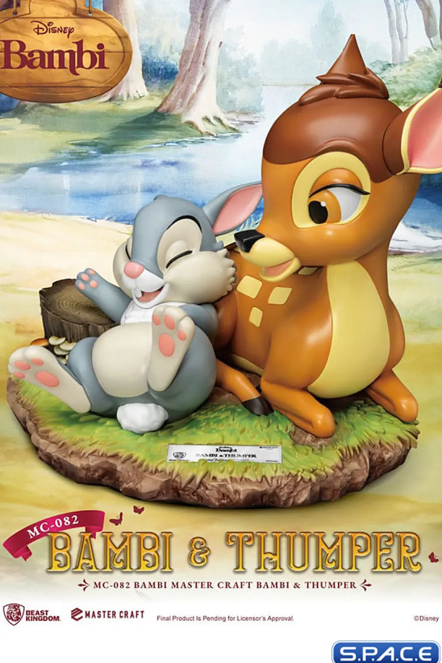 Bambi & Thumper Master Craft Statue