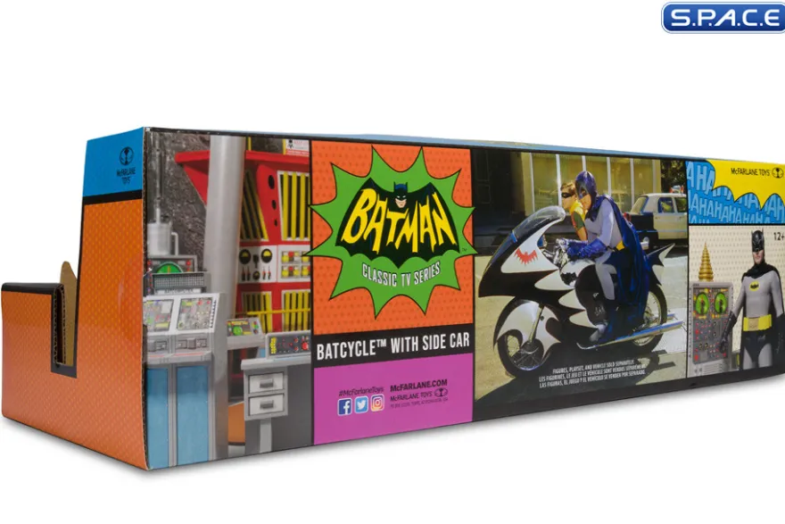 Batcycle with Side Car from Batman Classic TV Series