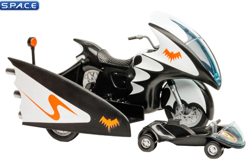 Batcycle with Side Car from Batman Classic TV Series