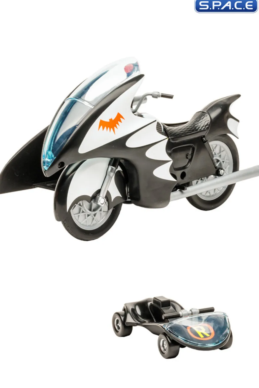 Batcycle with Side Car from Batman Classic TV Series