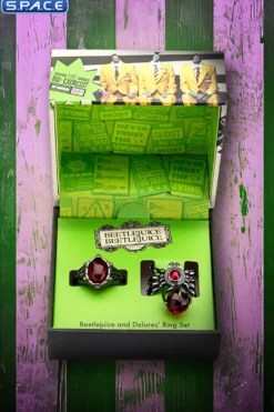 Beetlejuice and Dolores' Ring Set