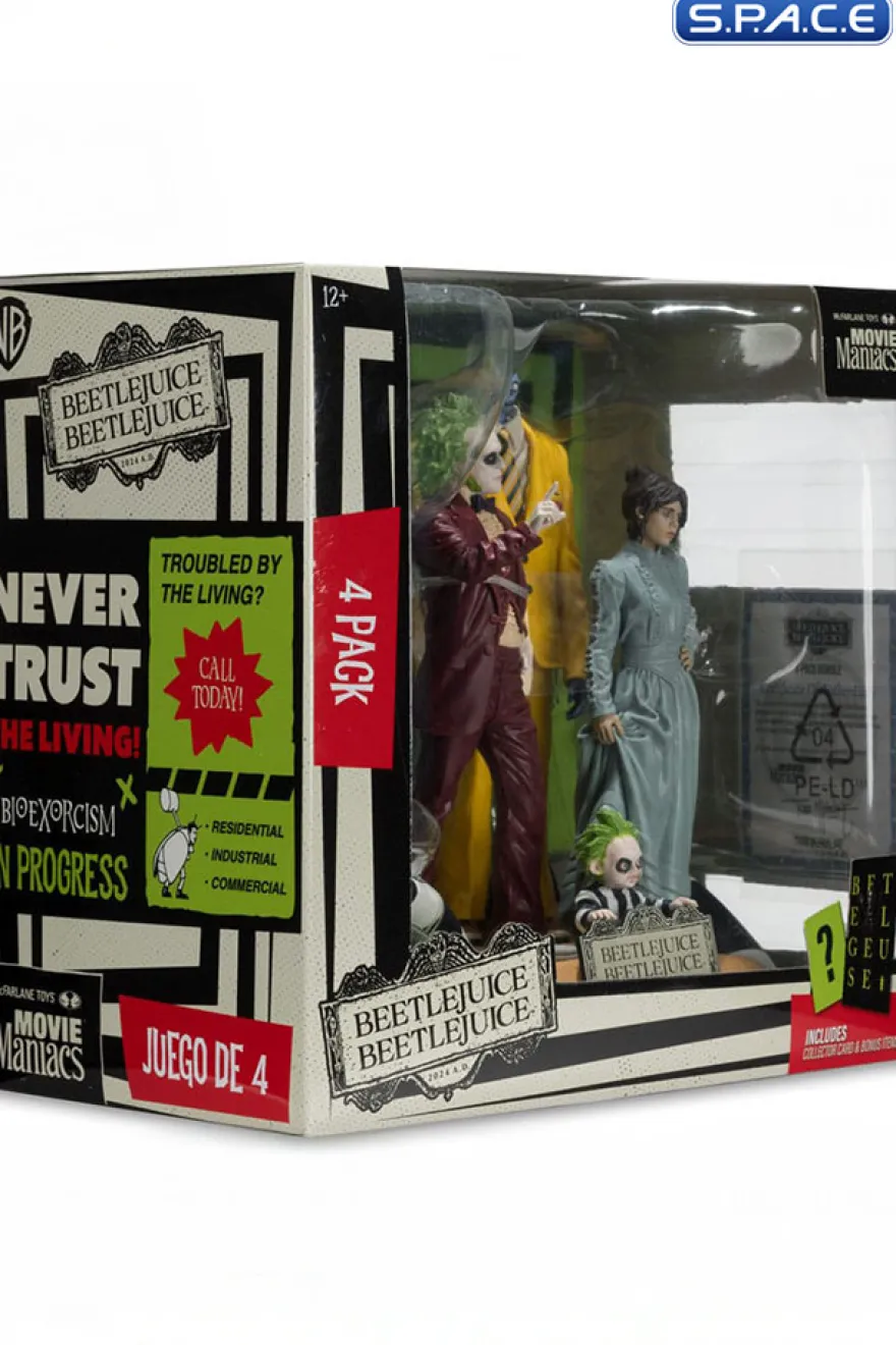Beetlejuice Movie Maniacs 4-Pack
