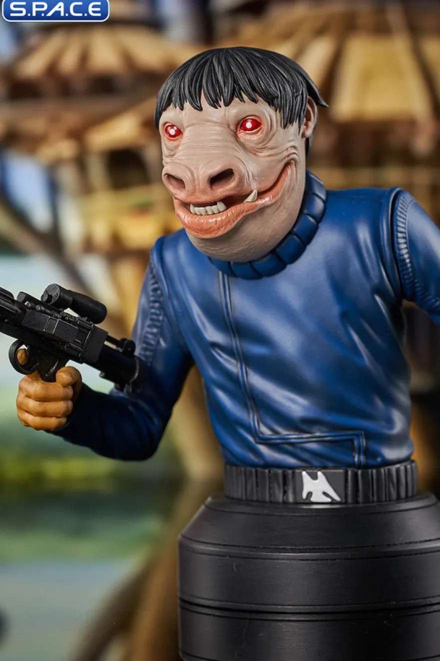 Blue Snaggletooth Bust