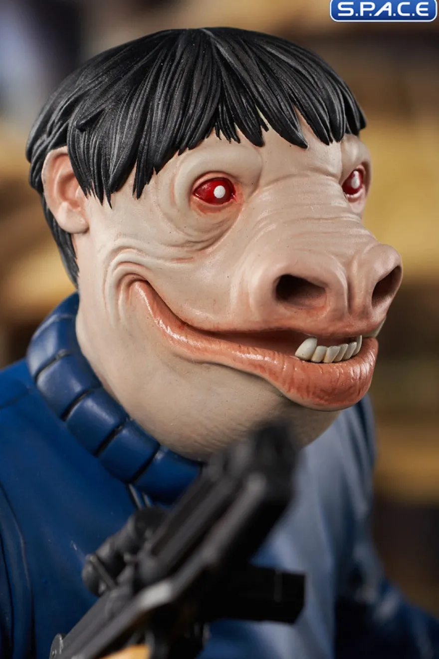 Blue Snaggletooth Bust
