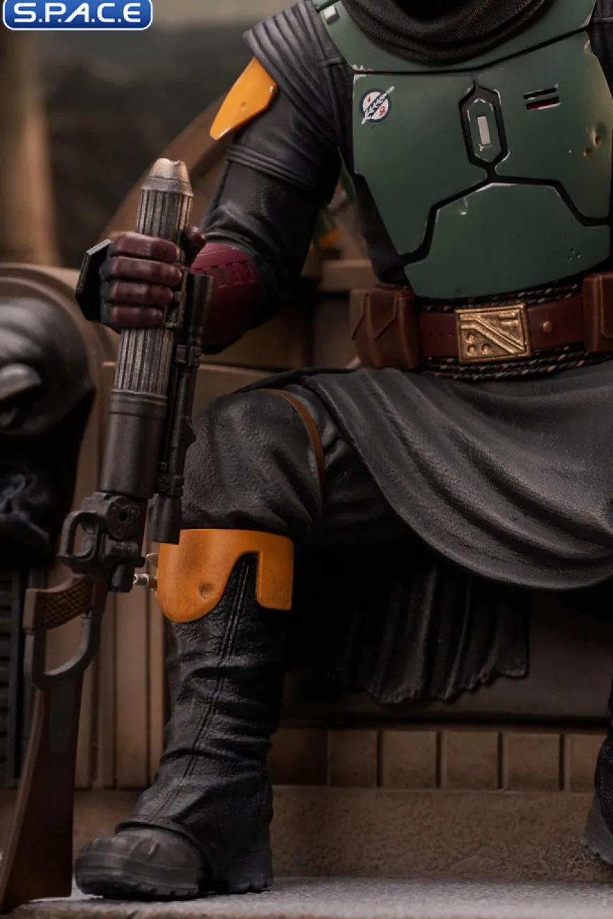 Boba Fett on Throne Premier Collection Statue