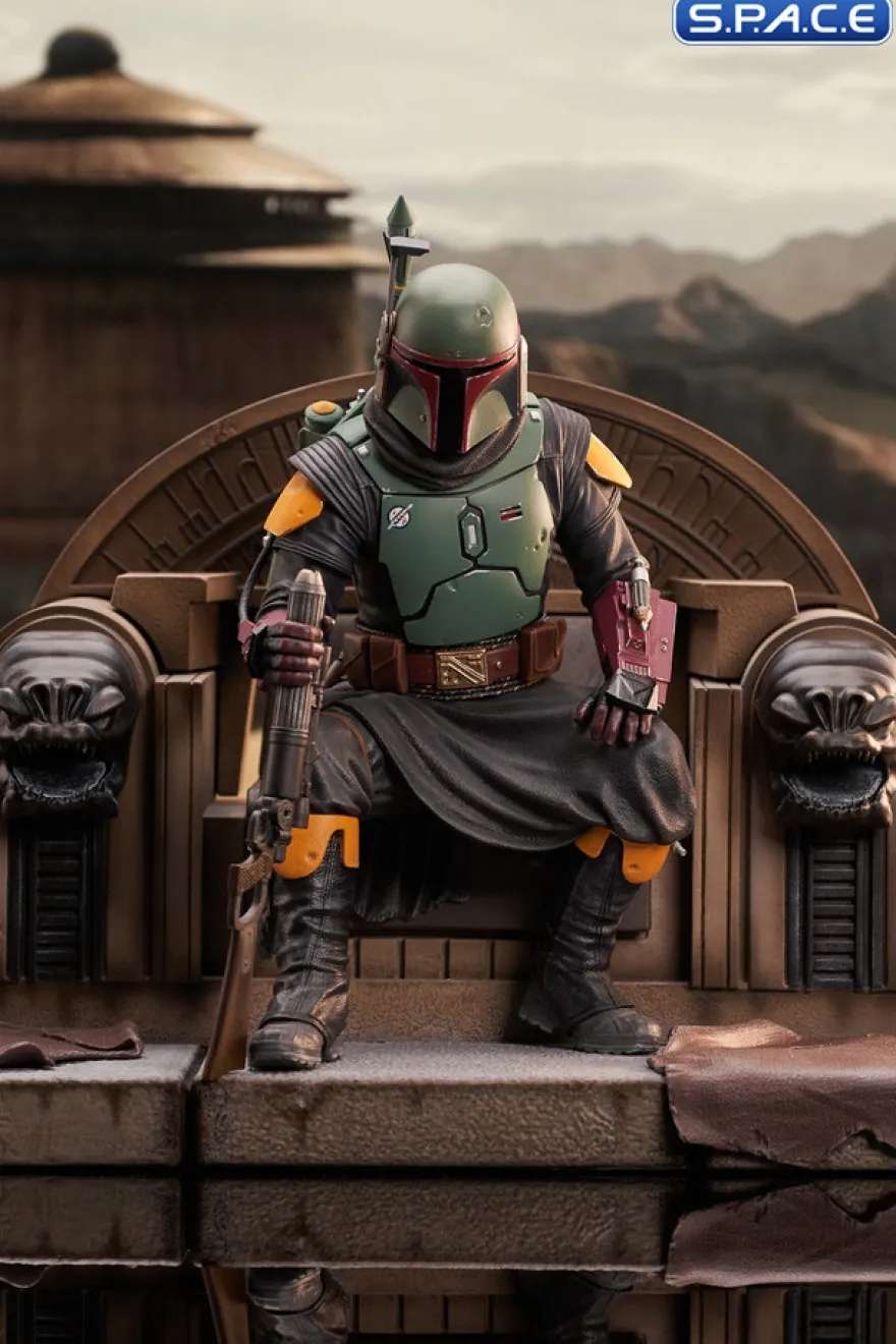 Boba Fett on Throne Premier Collection Statue