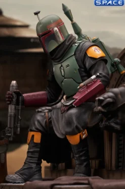 Boba Fett on Throne Premier Collection Statue