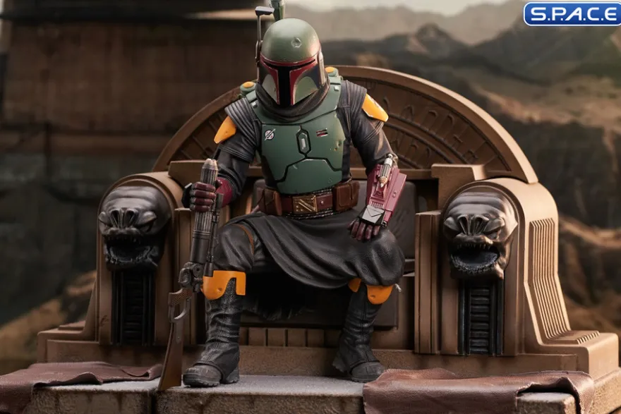 Boba Fett on Throne Premier Collection Statue