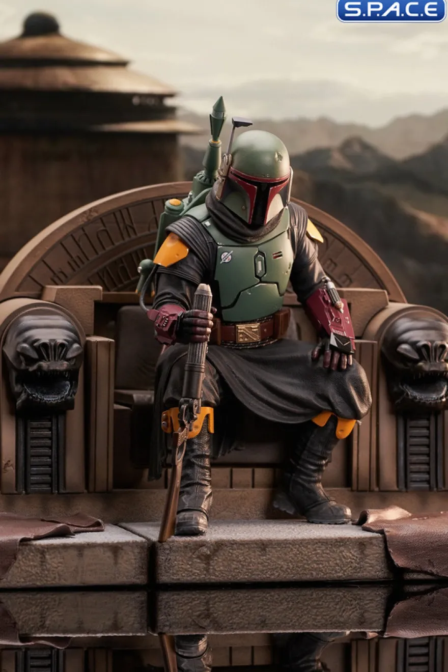 Boba Fett on Throne Premier Collection Statue
