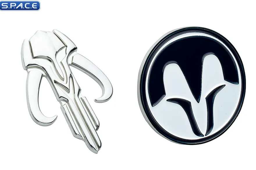 Bo-Katan Kryze's Headband with Mythosaur Badge & Nite Owls Magnetic Pin Set