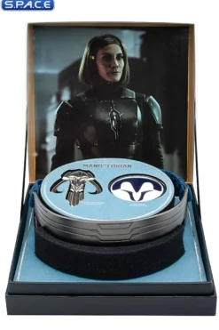 Bo-Katan Kryze's Headband with Mythosaur Badge & Nite Owls Magnetic Pin Set