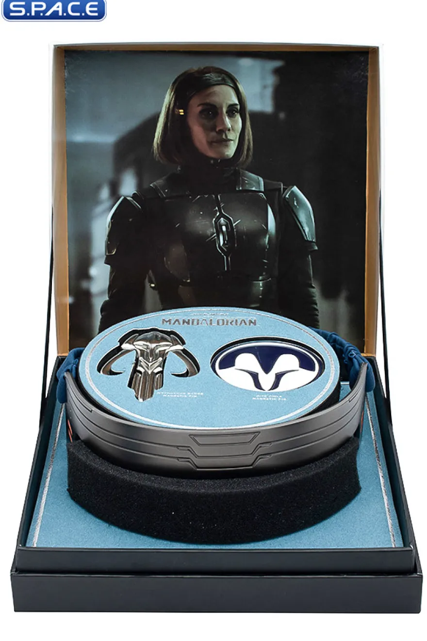 Bo-Katan Kryze's Headband with Mythosaur Badge & Nite Owls Magnetic Pin Set