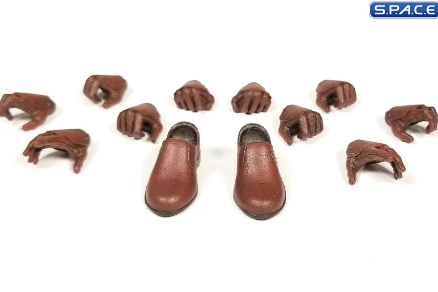 Brown Leather Hands and Feet Set