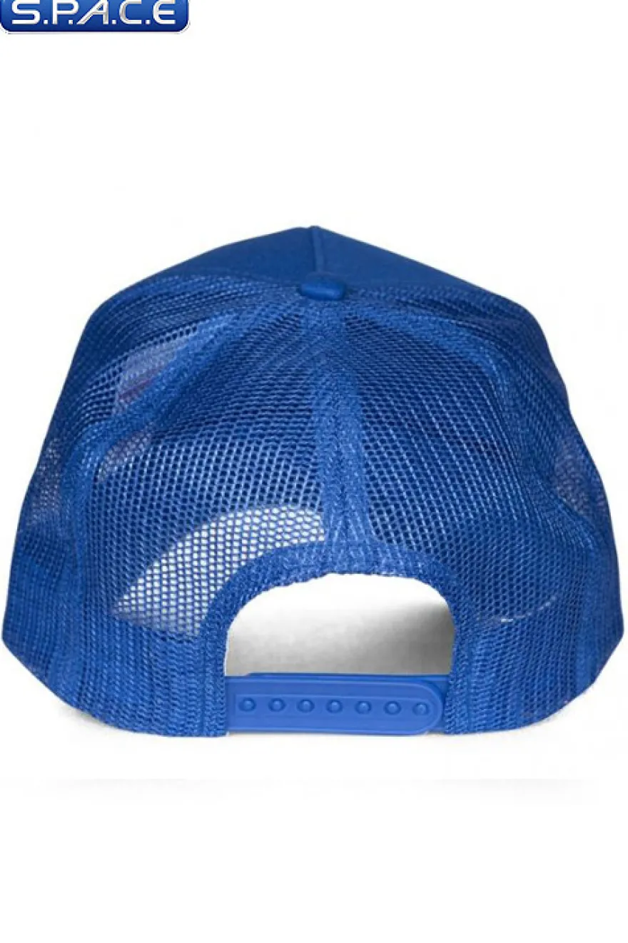 Captain America Logo Trucker Cap blue