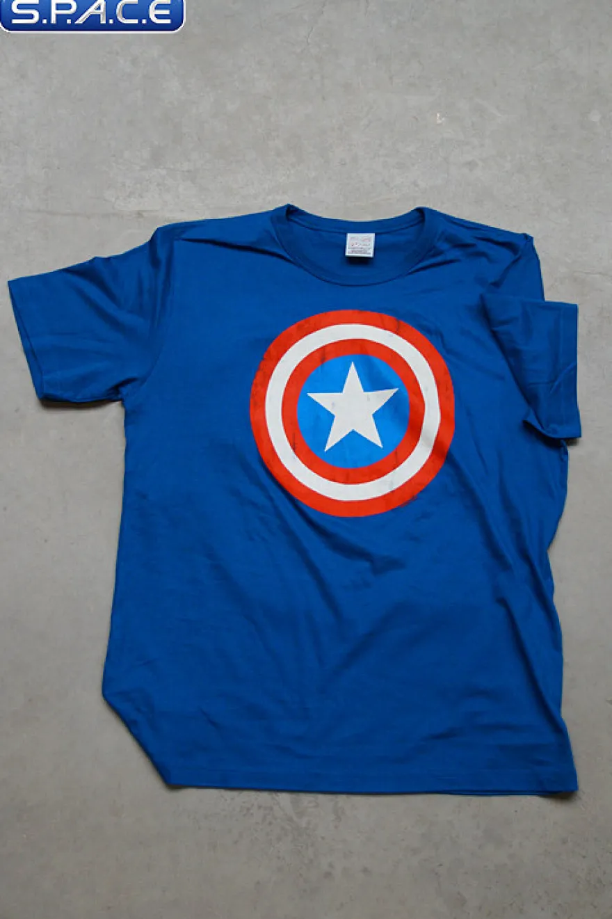 Captain America Logo T-Shirt blue