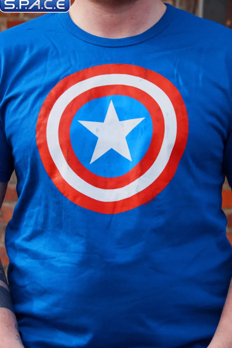 Captain America Logo T-Shirt blue