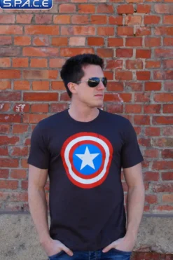 Captain America Logo T-Shirt brown