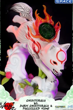 Chibiterasu vs. Dark Chibiterasu & Possessed Kuni Statue