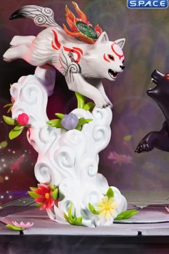 Chibiterasu vs. Dark Chibiterasu & Possessed Kuni Statue