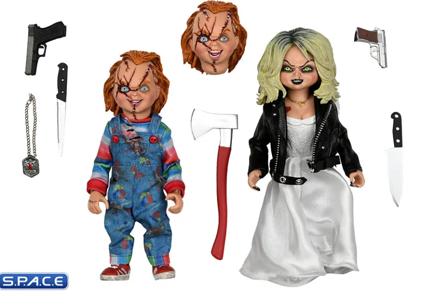 Chucky & Tiffany Figural Doll 2-Pack