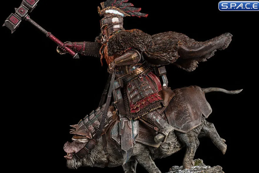 Dain Ironfoot on War Boar Statue