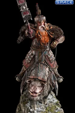 Dain Ironfoot on War Boar Statue