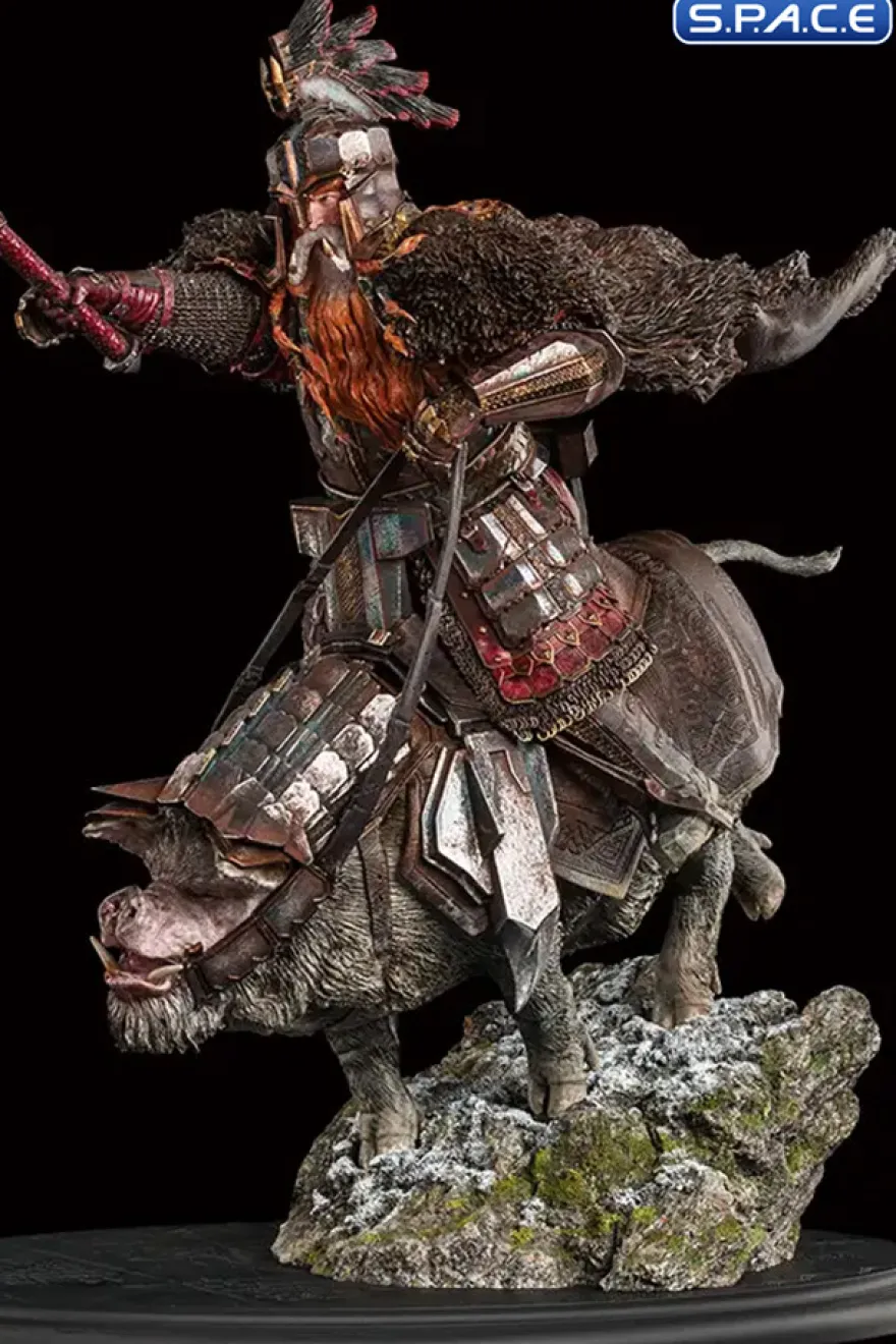 Dain Ironfoot on War Boar Statue