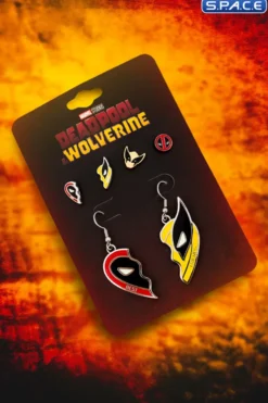 Deadool and Wolverine Mismatch Earring Set