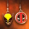 Deadpool and Wolverine Earrings Set