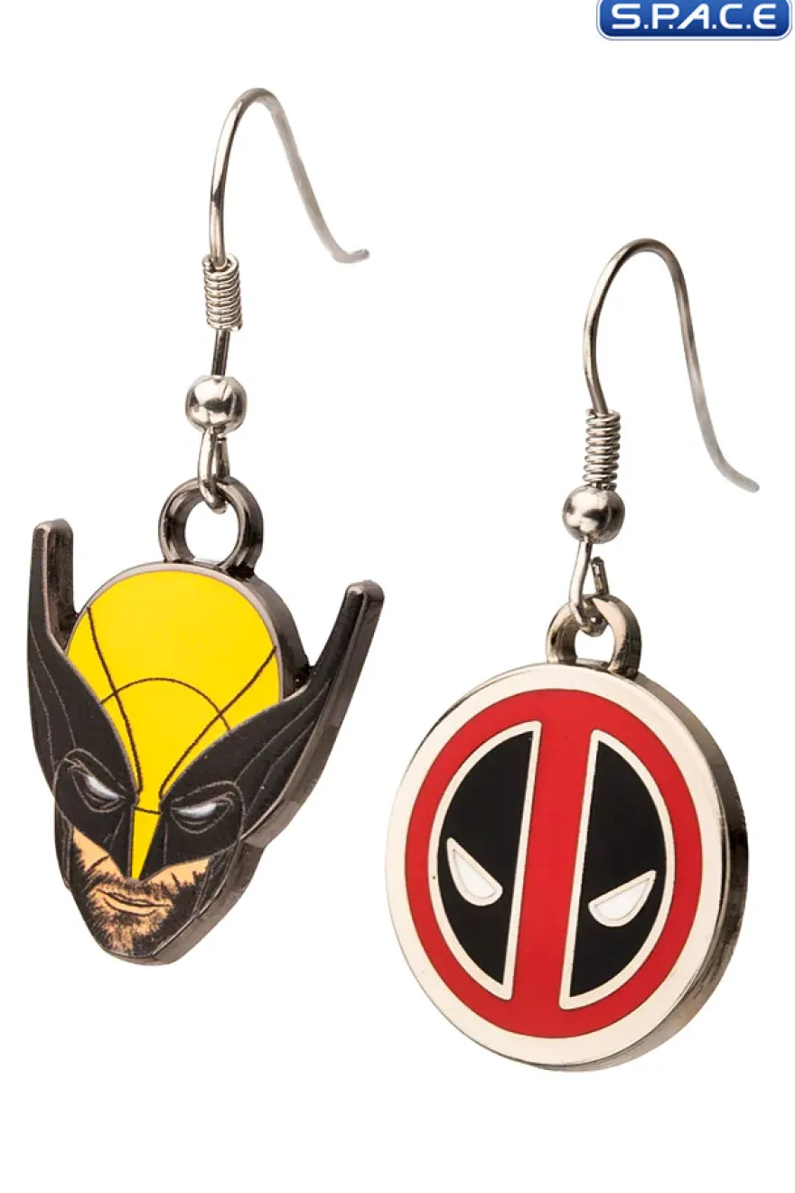 Deadpool and Wolverine Earrings Set
