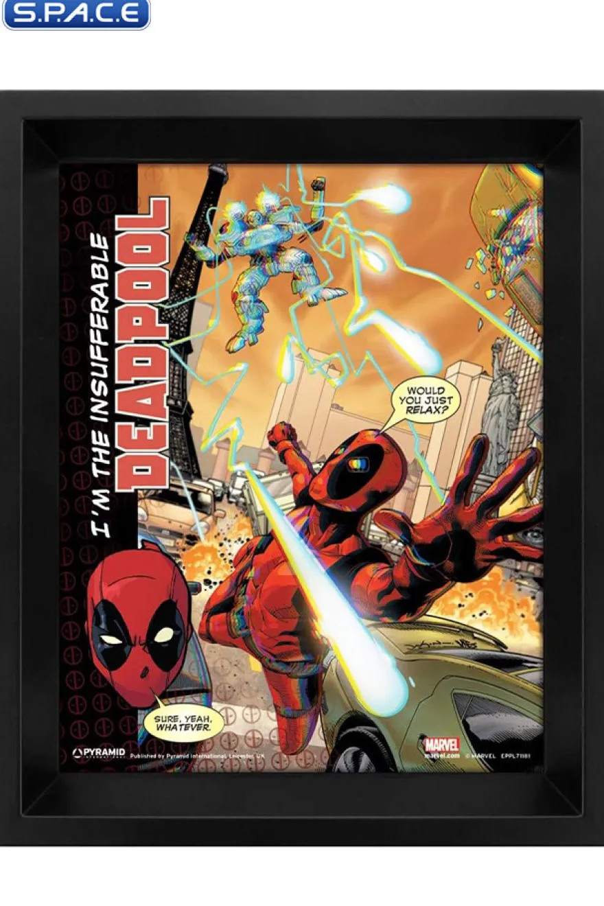 Deadpool »Attack« framed 3D Poster