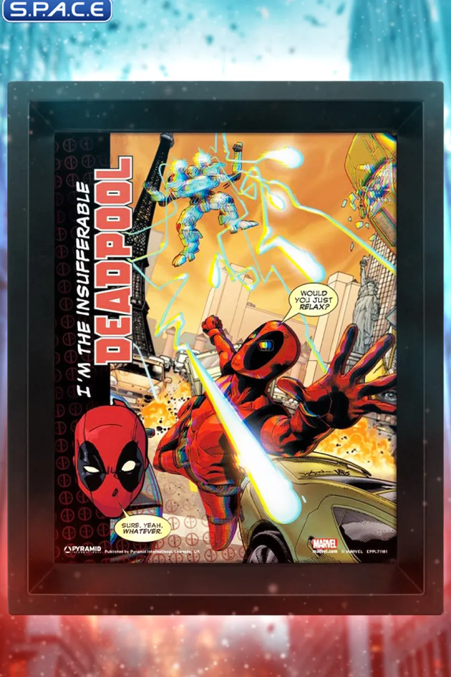 Deadpool »Attack« framed 3D Poster
