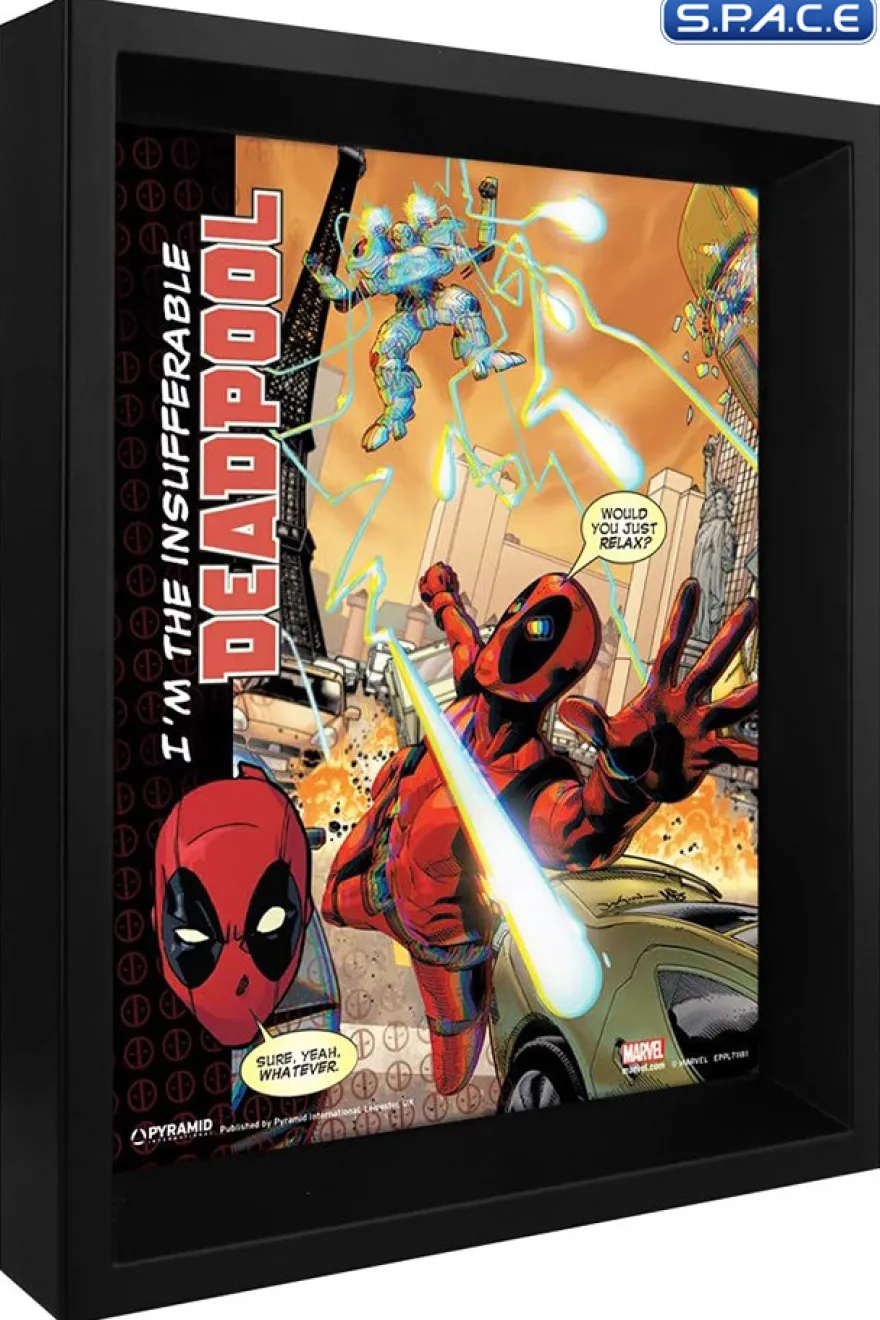 Deadpool »Attack« framed 3D Poster