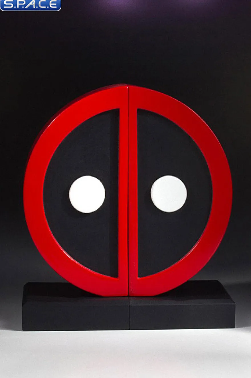 Deadpool Logo Bookends