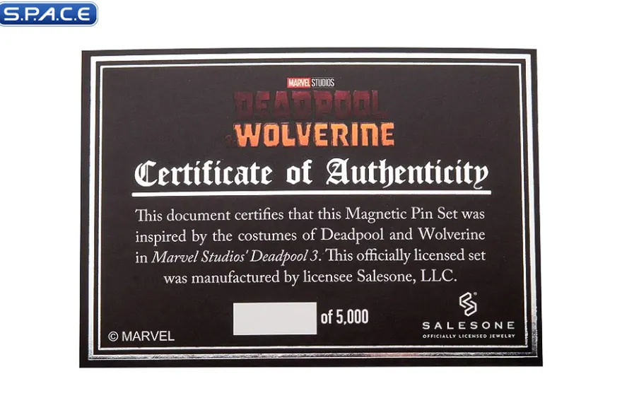 Deadpool & Wolverine Belt Buckle Pin Set