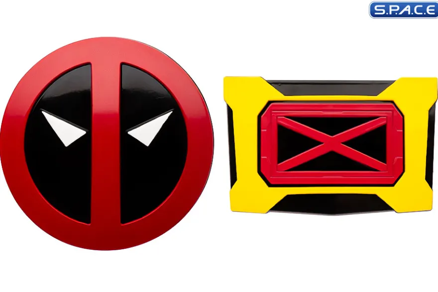 Deadpool & Wolverine Belt Buckle Pin Set