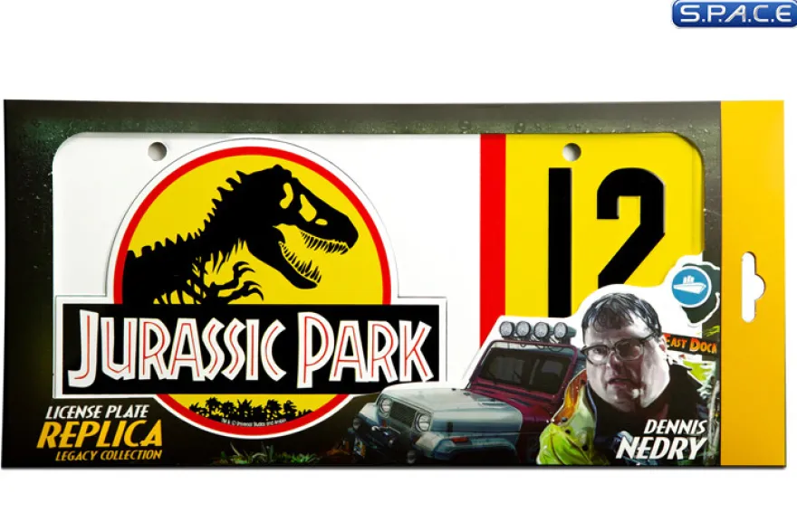 1:1 Dennis Nedry License Plate