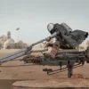 Din Djarin & Grogu on Speeder Bike Premier Collection Statue