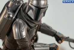 Din Djarin & Grogu on Speeder Bike Premier Collection Statue