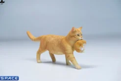 Domestic Cat with Kitten Statue