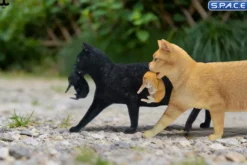 Domestic Cat with Kitten Statue