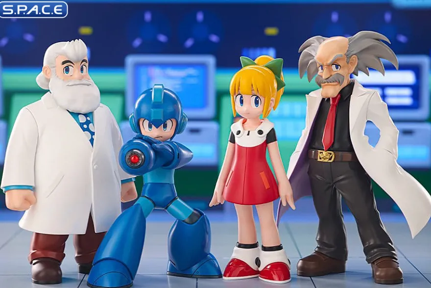 Dr. Wily & Dr. Light Oshi Works PVC Statue Set