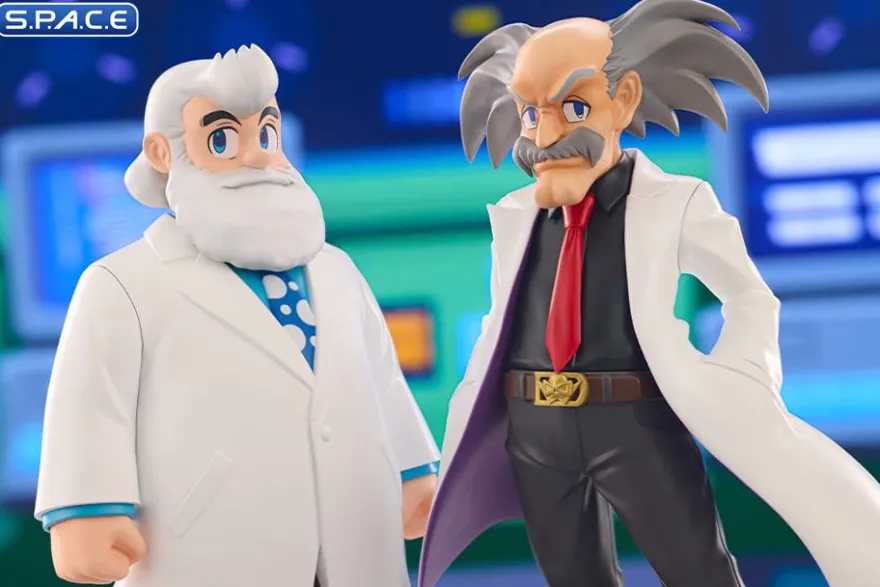 Dr. Wily & Dr. Light Oshi Works PVC Statue Set