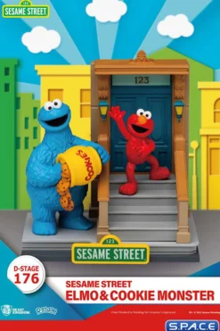 Elmo & Cookie Monster Diorama Stage 176 (Sesame Street)